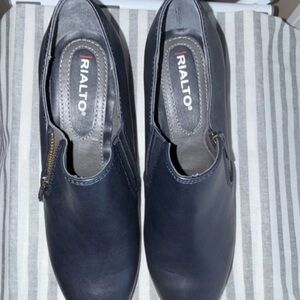 Rialto Dark Blue Slip-On Leather Shoe